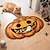 billige Halloween-tepper-Halloween-heks kostformet teppe søt heks flanellgulvmatte innendørs dørmatte soverom nattbord teppe skummel hjemmedekor