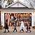 billige Garasjeportdeksel-7 x 16 fot dekorativt halloween garasjeportbanner, ondt sirkus garasjeportbanner, klovn halloween-bakgrunn, ond karnevalsklovnebakgrunn, egnet for halloween-fotografering og fester
