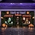voordelige Garagedeurcover-Halloween Trick or Treat garagedeurbanner, 2,1 x 4,9 meter (7 x 16 ft) buitenachtergrond voor Halloween, geschikt voor dubbele garagedeuren, eenvoudig op te hangen en te installeren, feestelijke