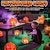 billige Halloween-Halloween tågemaskine græskar, tågemaskine halloween med græskarspand, mini halloween tåge græskar med 12 farverige LED-lys, græskarrygningssprøjte til halloween-stemning