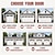 cheap Christmas Garage Door Covers-Christmas Outdoor Garage Door Cover Xmas Banner Highland Cattle Large Christmas Backdrop Decoration for Holiday Outdoor Garage Door Home Wall Decorations