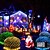 abordables Tiras LED y luces de guirnalda-Luces de red decorativas navideñas luces de arbusto navideñas para exteriores luces de malla multicolor conectadas 8 modos de iluminación luces a prueba de agua para decoración de setos en Navidad