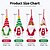 voordelige Kerstcadeauverlichting-Verlichte Kerst Gnome Ornamenten 6,3 inch Gnome Kerstboomdecoraties met Licht Pluche Gnomes Kerst Elf Poppen Hangende Ornamenten voor Huis Mantel Plank Tafelblad