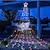 economico Strisce LED e luci a corda-Luci a stringa per alberi di Natale decorazioni esterne luci a stringa a stella 8 modalità plug-in 350 LED decorazione faro per alberi di Natale luci da festa per patio decorazioni natalizie