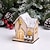 voordelige Kerstcadeauverlichting-Kerst Houten Dorp met LED Lichten Boerderij Kerst Bureau Decoratie Luminous Huis voor Kerst Winter Feestelijke Huis Kersttafel Decoraties Verzamelschenkingen