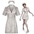 preiswerte Damenkostüme-Kleid Cosplay Kostüm Krankenschwestern Stiller Hügel Gruseliges Kostüm Erwachsene Damen Halloween Karneval Club Party Leistung Einfache Halloween-Kostüme Verkleiden