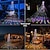 economico Strisce LED e luci a corda-Luci a stringa per alberi di Natale decorazioni esterne luci a stringa a stella 8 modalità plug-in 350 LED decorazione faro per alberi di Natale luci da festa per patio decorazioni natalizie