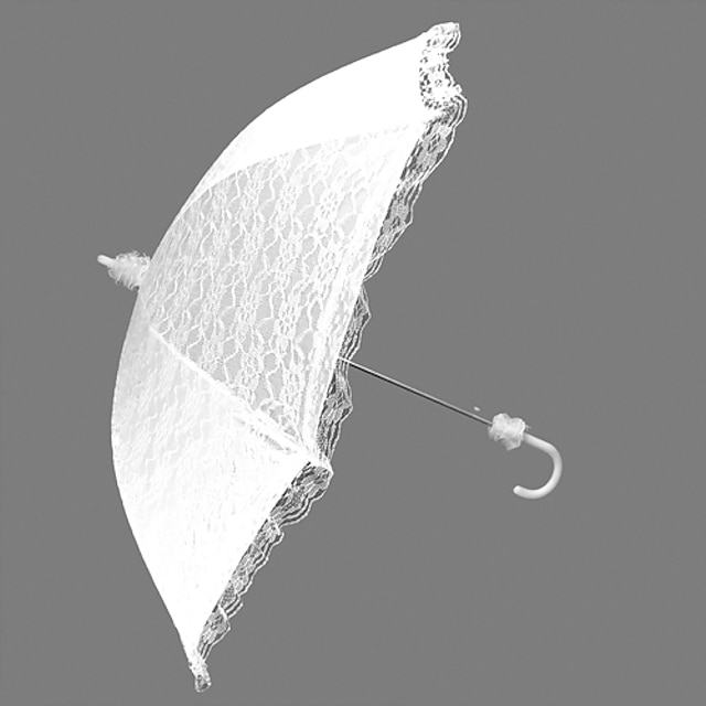  Krog Håndtag Bryllup Paraply Paraplyer 35.4 tommer (ca. 90cm)