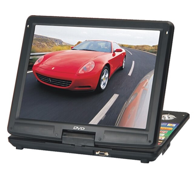  15-inch Portable DVD Player with TV Function, USB Port, 3-in-1 Card Reader, Games, Digital Photo Frame and Computer LCD Display(SMQC171)