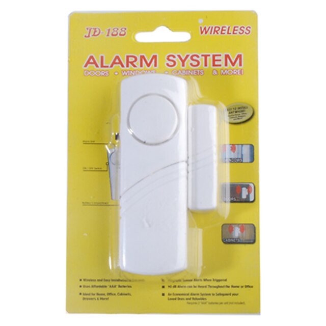  draadloze magnetische ramen en deuren beveiligd met alarm