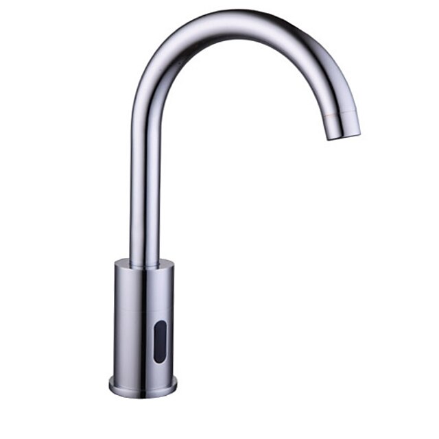  Robinet de Cuisine - Centerset / Tactile / non tactile / A détecteur Chrome Set de centre Mains libres un trouBath Taps