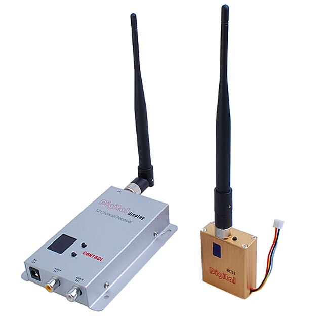  1.2g wireless 8 canali in camera doppia a 800 MW sala audio / video sender fox-800A (sfa226)