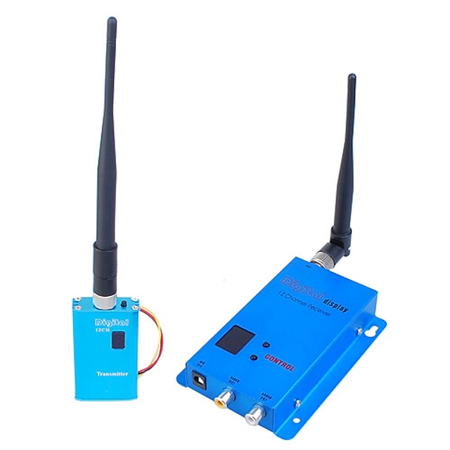  1,5 g wireless 1500mw 12-ch quarto duplo, sala de áudio / vídeo remetente fox-515h (sfa224)