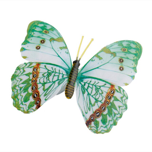  Glow-in-Dark Butterfly Home 3D butterfly wall stickers with Pin&Magnet  curtains Fridge Decoration