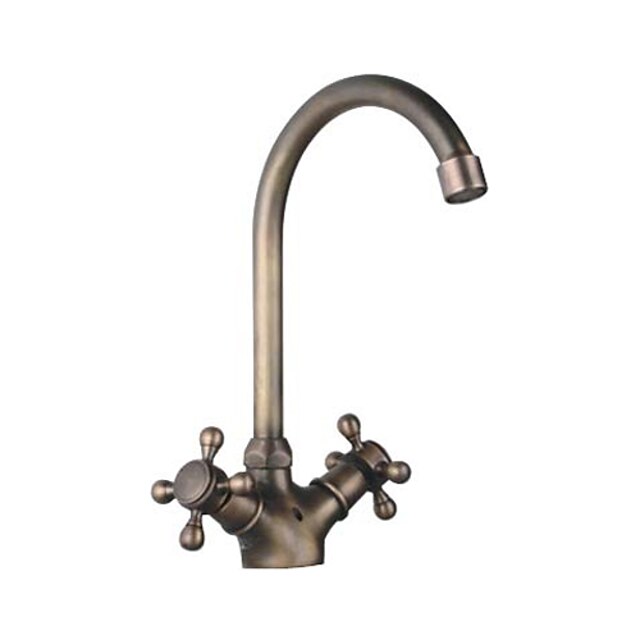  Classic Polished Brass Kitchen Faucet