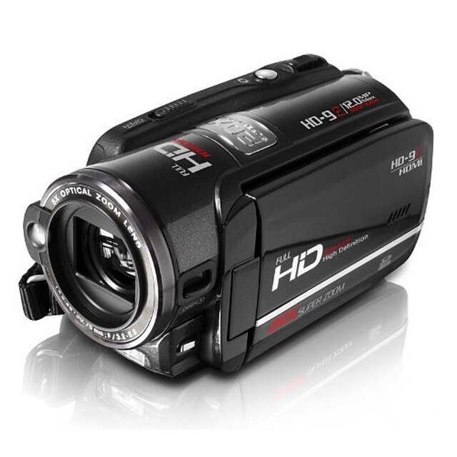  dvr-9z camcorder HD 5.0MP CMOS 1080p ad alta definizione con registrazione video 3.0inch 20x zoom display LCD mov h.264 quanlity (dce337)