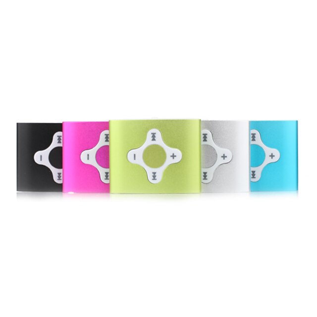  tf leitor de cartão de leitor de mp3 com clipe - 5 cores disponíveis