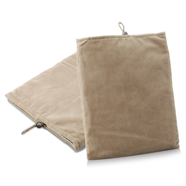  Protective Soft Cloth Pouch Case for iPad 1/2/3/4 and Others (Brown)