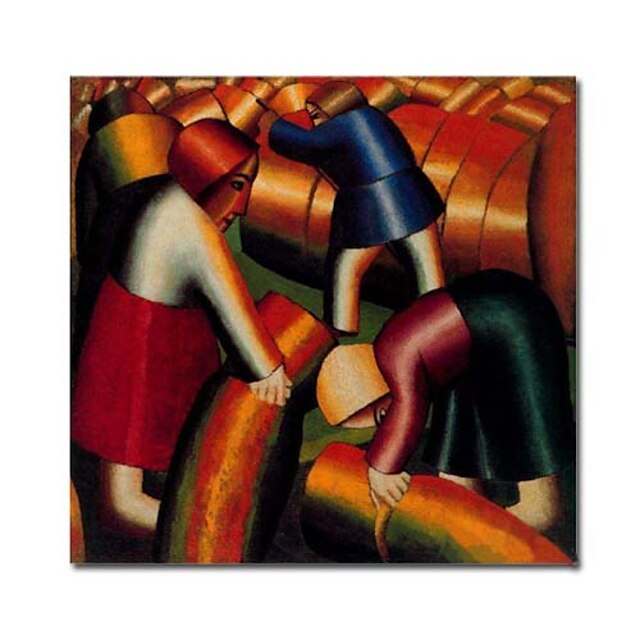  Peinture à l'huile réalisée à la main sur canevas tendu - Récolte du seigle de Edvard Munch5