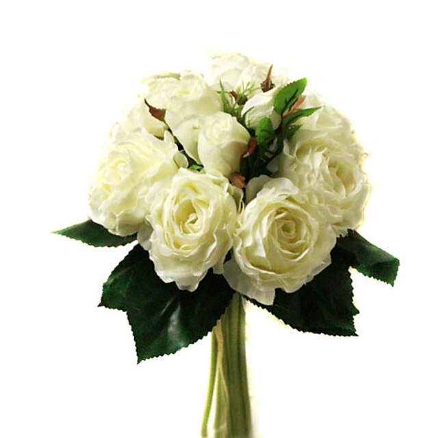  de seda chiffon rosa com bouquet de casamento decoração rodada / bouquet de noiva (0797-sim057)