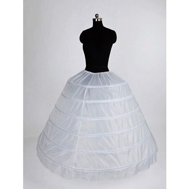  Nylon Ball Gown Full Gown 1 Tier Floor-length Slip Style/ Wedding Petticoats