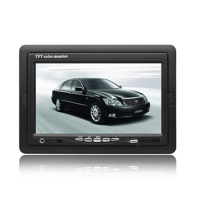  7-calowy wyświetlacz TFT LCD car stand / zagłówek monitor kolorowy z słuchawkowe jack-frame-zagłówka stoiska braket