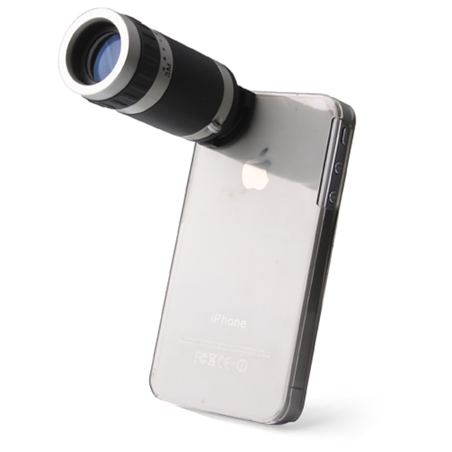  Obiettivo del telefono cellulare Lunghezza focale della lente 6X 18 mm Obiettivo con custodia iPhone 4/4S