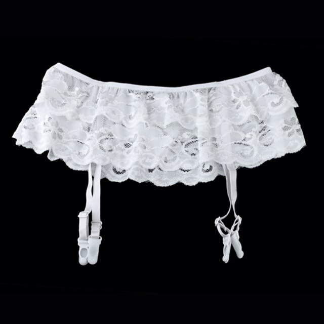  Cotton / Lace Leg Warmers / 4 Strap / Wedding Wedding Garter With White Bow / Lace Garters / Garter Belt / Others Wedding / Party / Evening / Casual