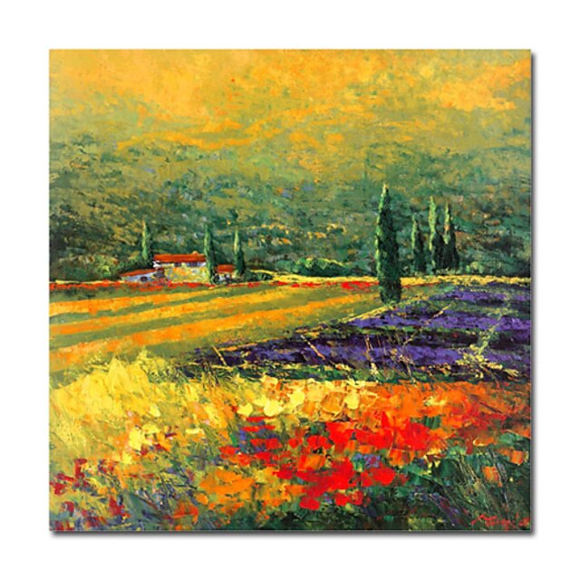  Hand-painted Landscape Oil Painting with Stretched Frame