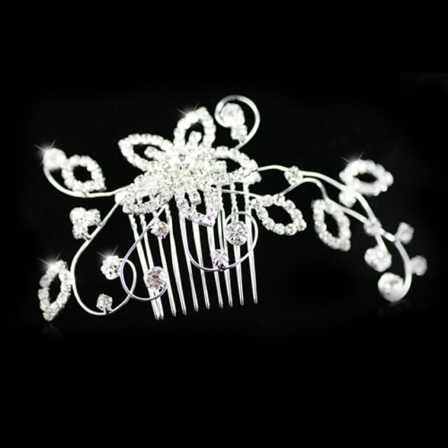  Women's/Flower Girl's Rhinestone/Alloy Headpiece - Wedding/Special Occasion/Casual Hair Combs/Flowers