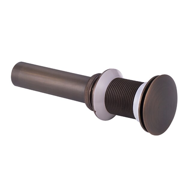 蛇口アクセサリー - 優れた品質 オーバーフローのないポップアップ排水 コンテンポラリー 真鍮 アンティーク銅
