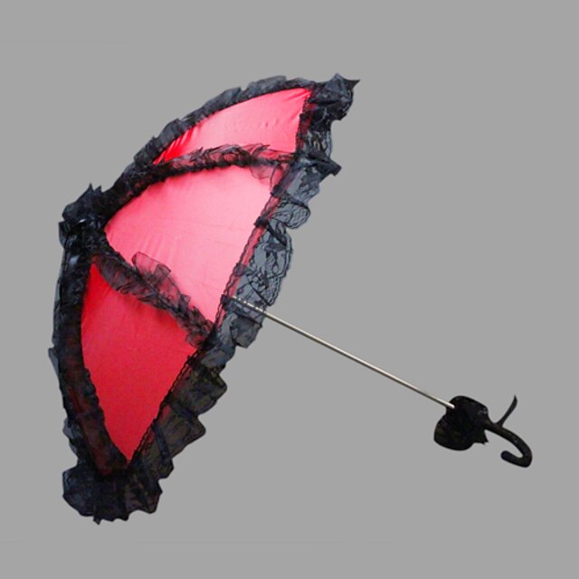  Krog Håndtag Bryllup Paraply Paraplyer 28.4 tommer (ca. 72cm)