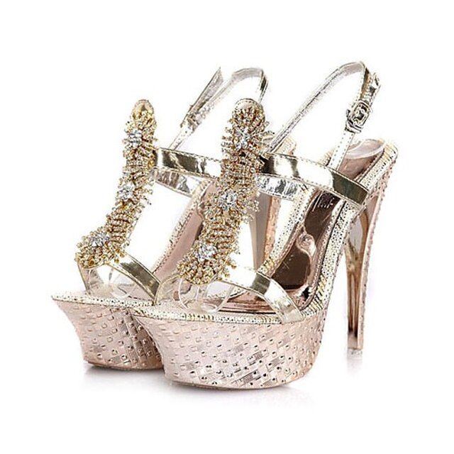  Satin Upper Stiletto Heel Sandals With Rhinestone Wedding Shoes.More Colors Available