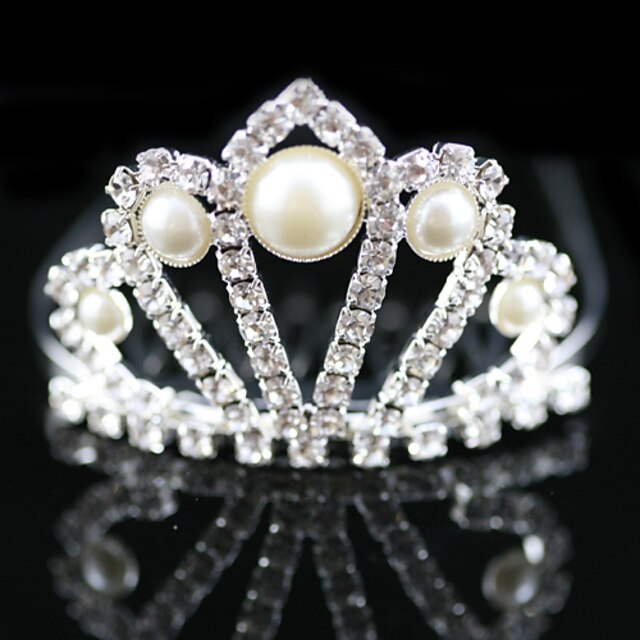  Flower Girl's Alloy / Imitation Pearl Headpiece-Wedding / Special Occasion Tiaras Clear