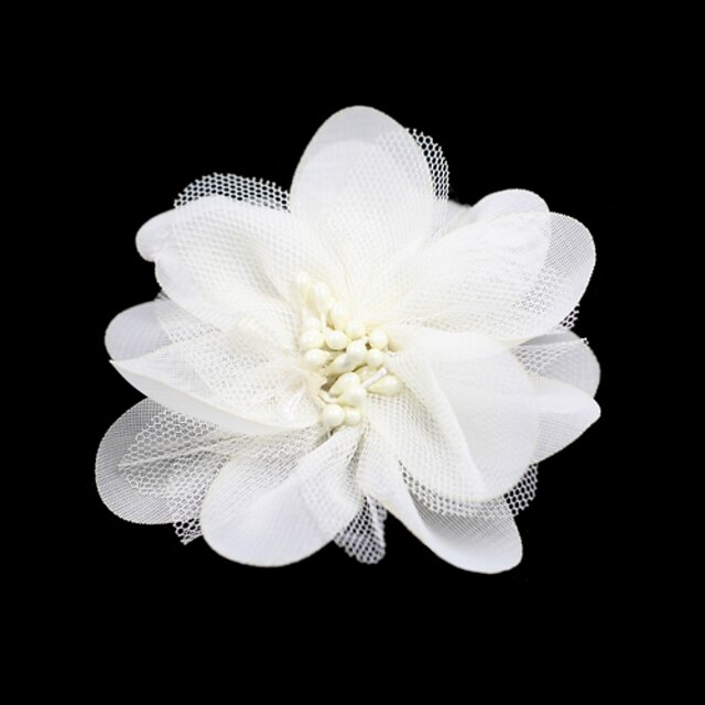  splendido tulle / fiore matrimonio poliestere nuziale / bouquet / copricapo (xt14)