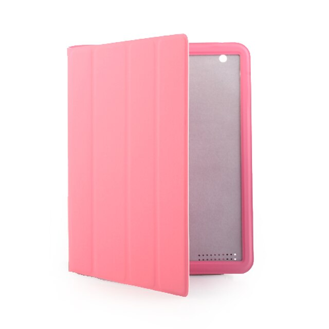  nuovo leggero sottile di alta qualità magnetico copertura in poliuretano / case / skin per Apple iPad 2 (rosa)