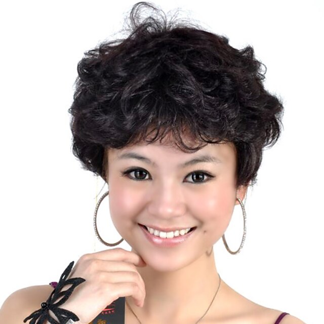  Black Wig Wig for Women Curly Costume Wig Cosplay Wigs