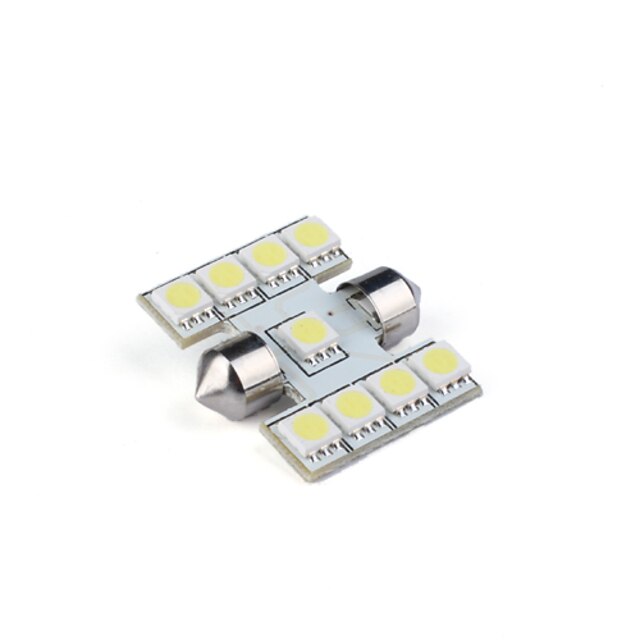  9 LED Car Festoon Interior Light Bulbs 31mm (White)