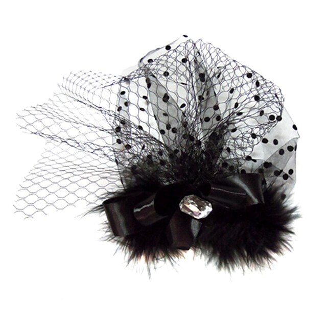  Tulle / Satin Fascinators with 1 Wedding / Special Occasion Headpiece