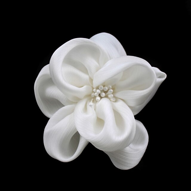  Femei Satin Imitație de Perle Diadema-Nuntă Ocazie specială Informal Flori