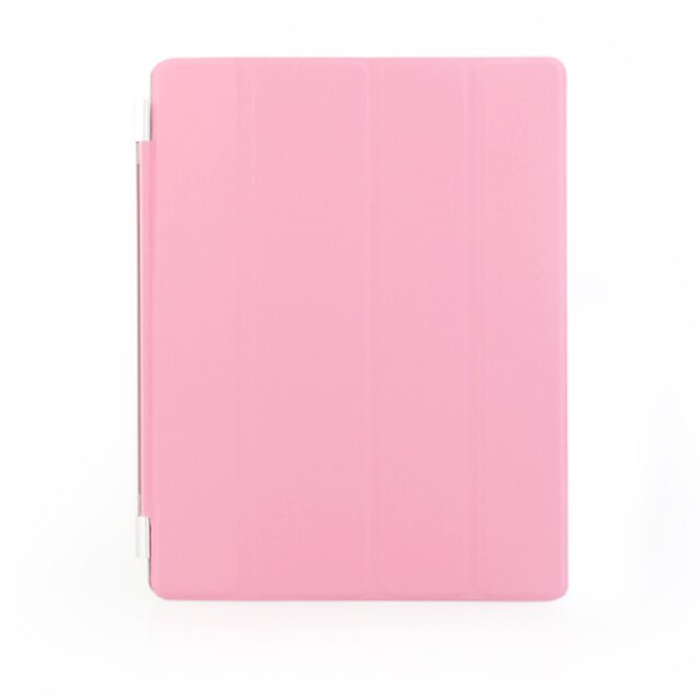  cool wake-up/sleep protección automática cubierta de cuero para iPad 2 - rosa