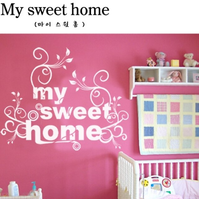  sweet home decoratieve muur sticker (0565-1105032)