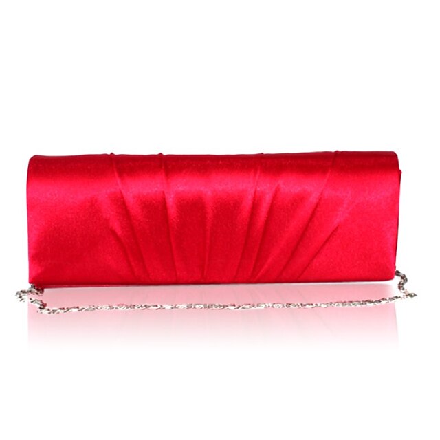  Women's Bags Satin Evening Bag Crystals Purple / Light Gold / Red / Rhinestone Crystal Evening Bags / Rhinestone Crystal Evening Bags / Fall & Winter