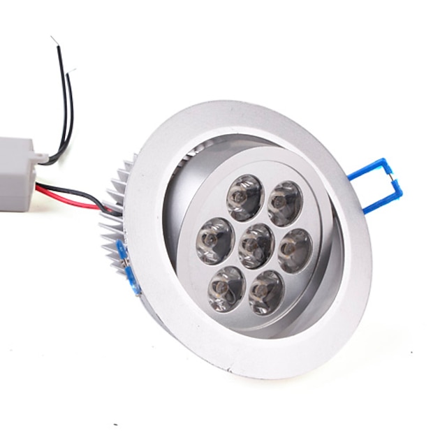  630 lm 7 LED gyöngyök Nagyteljesítményű LED Meleg fehér 85-265 V