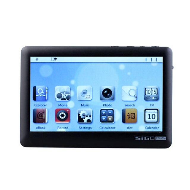  Sigo - 4.3 inch touch screen Media Player (4GB, 720p, negru / alb)