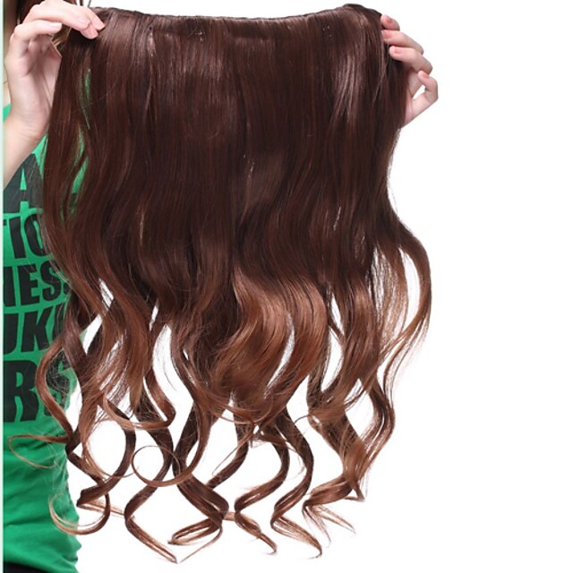  Hair Piece Curly Classic Synthetic Hair 22 inch Long Hair Extension Daily