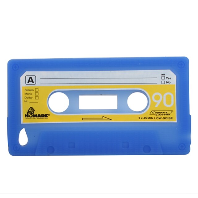  beskyttende sillica gel tape tilfældet for iPod touch 4 (blå)