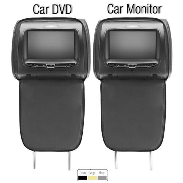 7 Inch Car DVD Player and Monitor with Game USB/SD  (1 Pair)
