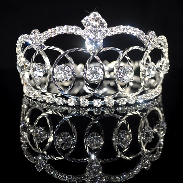  vakker rhinestones legering bryllup brude tiara / headpiece