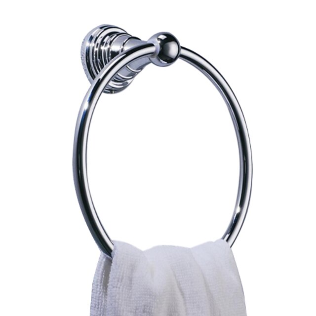  Towel Bar Adjustable Contemporary Brass 1 pc - Hotel bath towel ring